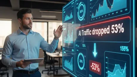 Why SaaS AI Traffic Really Dropped 53 Percent